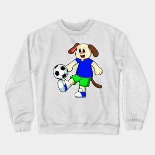 Dog at Sports with Soccer Crewneck Sweatshirt